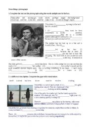 English Worksheet: How to describe pictures