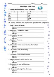 English Worksheet: Past Simple