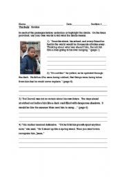 English Worksheet: The Bully -Simile Practice