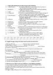 English Worksheet: Vocabulary related to prejudice, discrimination, intolerance