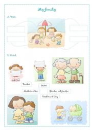 English Worksheet: My Family