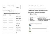 English Worksheet: Introduction to the simple past tense