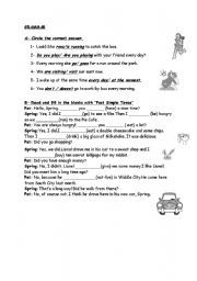 English Worksheet: grammar worksheet