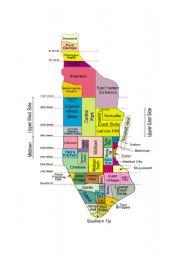 English Worksheet: NYC Neighborhood Map