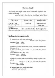 English worksheet: Past simple- instructions