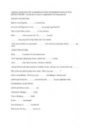 English Worksheet: subject and object pronouns