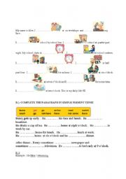 English Worksheet: Present simple