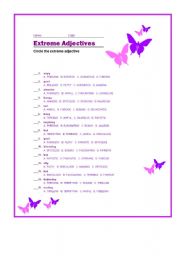 Extreme adjectives