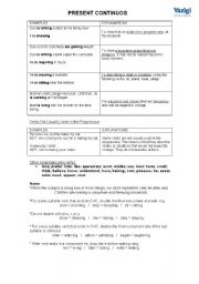 English Worksheet: Present Continuous 