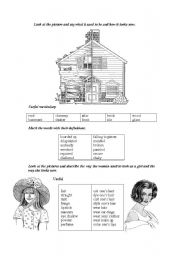 English Worksheet: used to be