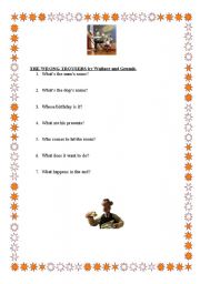 English Worksheet: THE WRONG TROUSERS, Wallace and Gromit