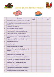 English Worksheet: Are you Vegetarian?