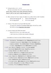 English Worksheet: Phrasal Verbs