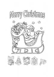 English worksheet: CHRISTMAS VOCABULARY