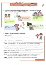 English Worksheet: VERB TO BE - SIMPLE PAST (2/2)