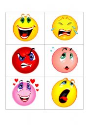 English Worksheet: Feeling Smileys 1