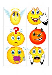 English Worksheet: Feeling Smileys 6