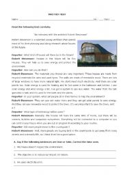 English Worksheet: house of the future