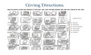 English Worksheet: Giving directions - part 2