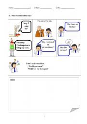 English worksheet: Classroom Lanugage (P.2)