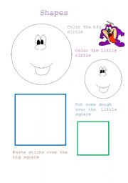 English worksheet: shapes