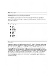 English worksheet: Ratatouille listening and speaking task