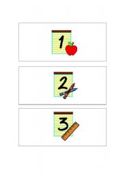 English Worksheet: Flashcards 1-20