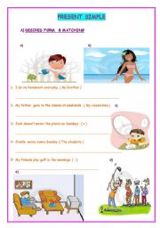 English Worksheet: PRESENT SIMPLE PART I