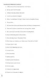 English worksheet: the message activity worksheet with answer key