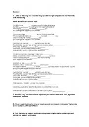 English Worksheet: Lemon Tree Song