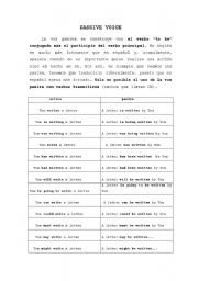 English worksheet: English Passive Formation  in Spanish