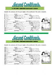 English Worksheet: Second conditional