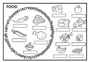 English Worksheet: FOOD CIRCLE