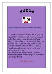 English worksheet: Pucca