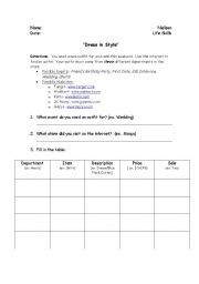 English Worksheet: Online Shopping