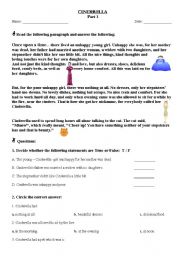 English Worksheet: Cinderella story