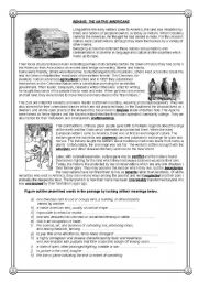 English Worksheet: Indians: The Native Americans - Reading comprehension (2)