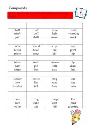 English worksheet: Compounds