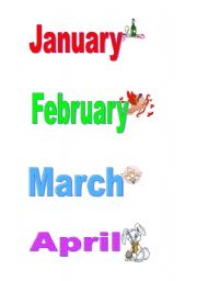 English worksheet: Months