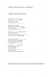 English worksheet: Christmas Song