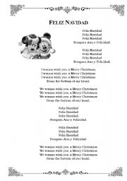 English Worksheet: Christmas Songs Booklet 3/4