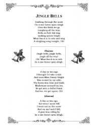 English Worksheet: Christmas Songs Booklet 2/4