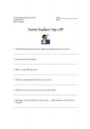 English worksheet: Ferris Buellers Day Off