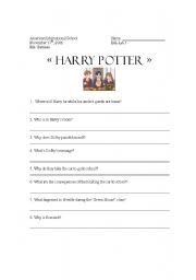 English Worksheet: Harry Potter, the Chamber of Secrets
