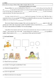 English Worksheet: Verbs and prepesiton