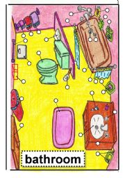 BATHROOM - HOUSE - FLASHCARD