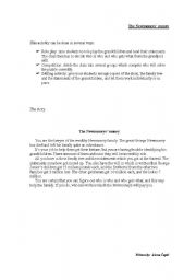 English worksheet: The Newmoneys money