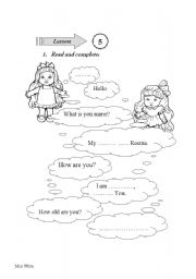 English worksheet: Personal information