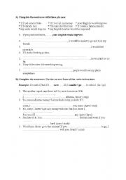 English worksheet: CONDITIONALS