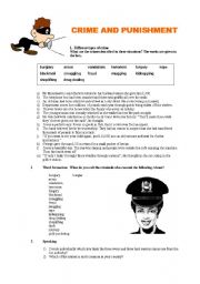 English Worksheet: Crime and Punishment